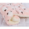 HEYPET Pet Blanket Bed Soft Coral Fleece