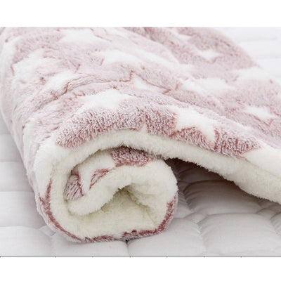 HEYPET Pet Blanket Bed Soft Coral Fleece