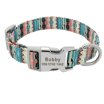 Printed Pet Collar Nylon