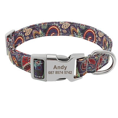 Printed Pet Collar Nylon