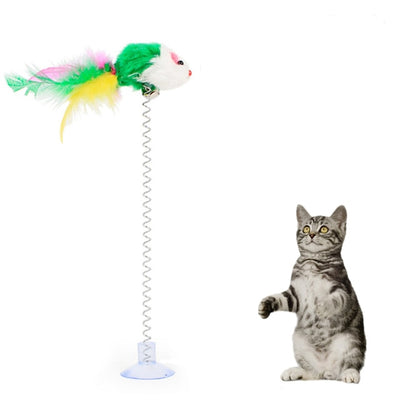 Cat Interactive Toy Stick Feather Wand