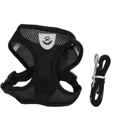 Cat Dog Adjustable Harness Vest Leash